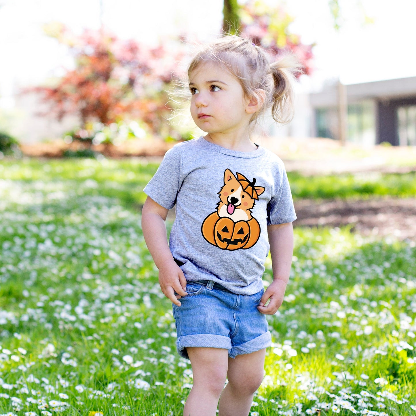 Pumpkin Pup - Corgi - Kids/Youth/Toddler Shirt