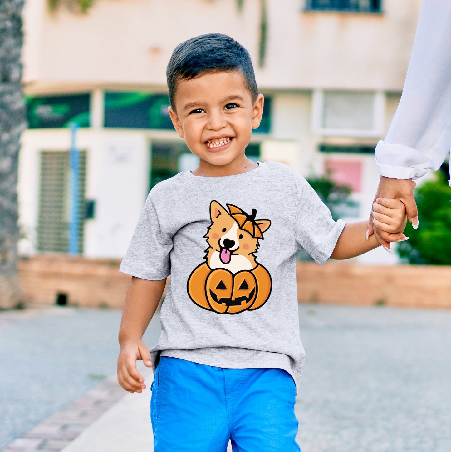 Pumpkin Pup - Corgi - Kids/Youth/Toddler Shirt