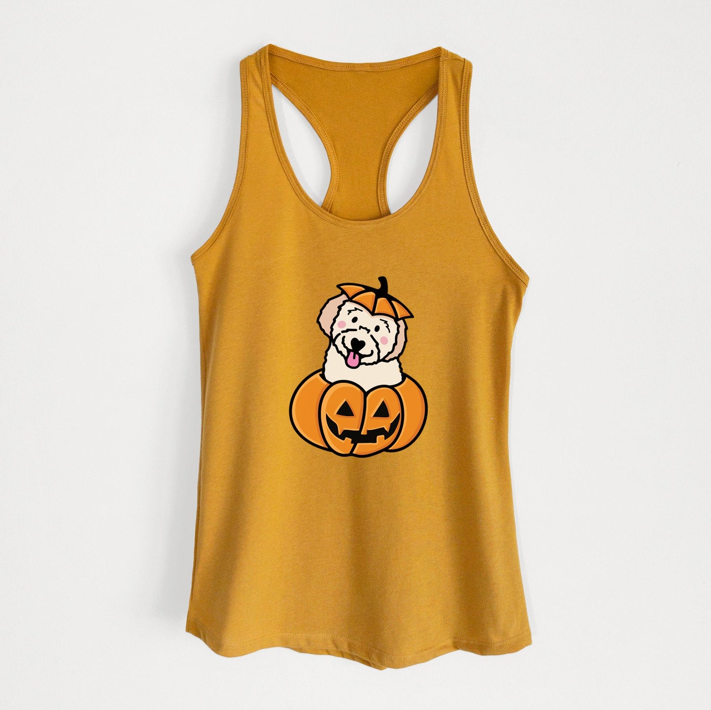Pumpkin Pup - Doodle - Women's Racerback Tanktop