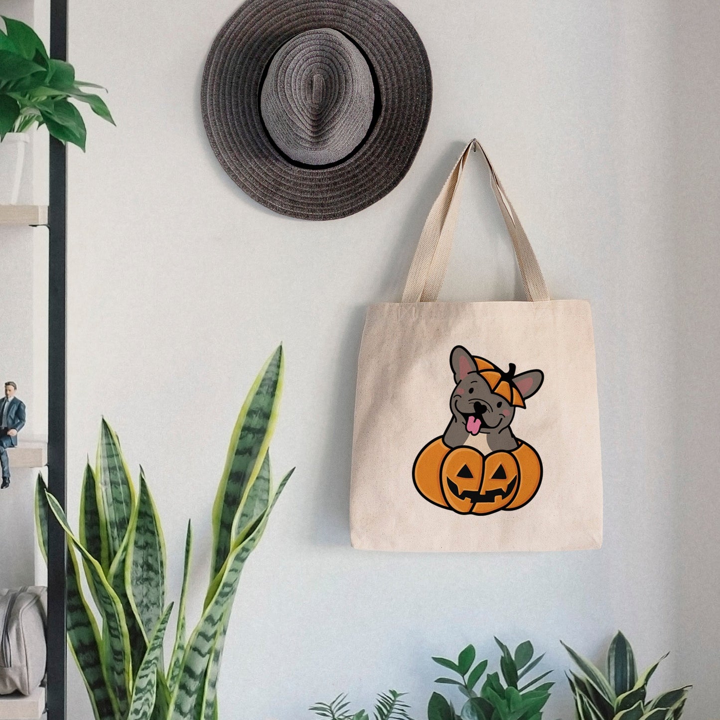 Pumpkin Pup - French Bulldog - Tote Bag