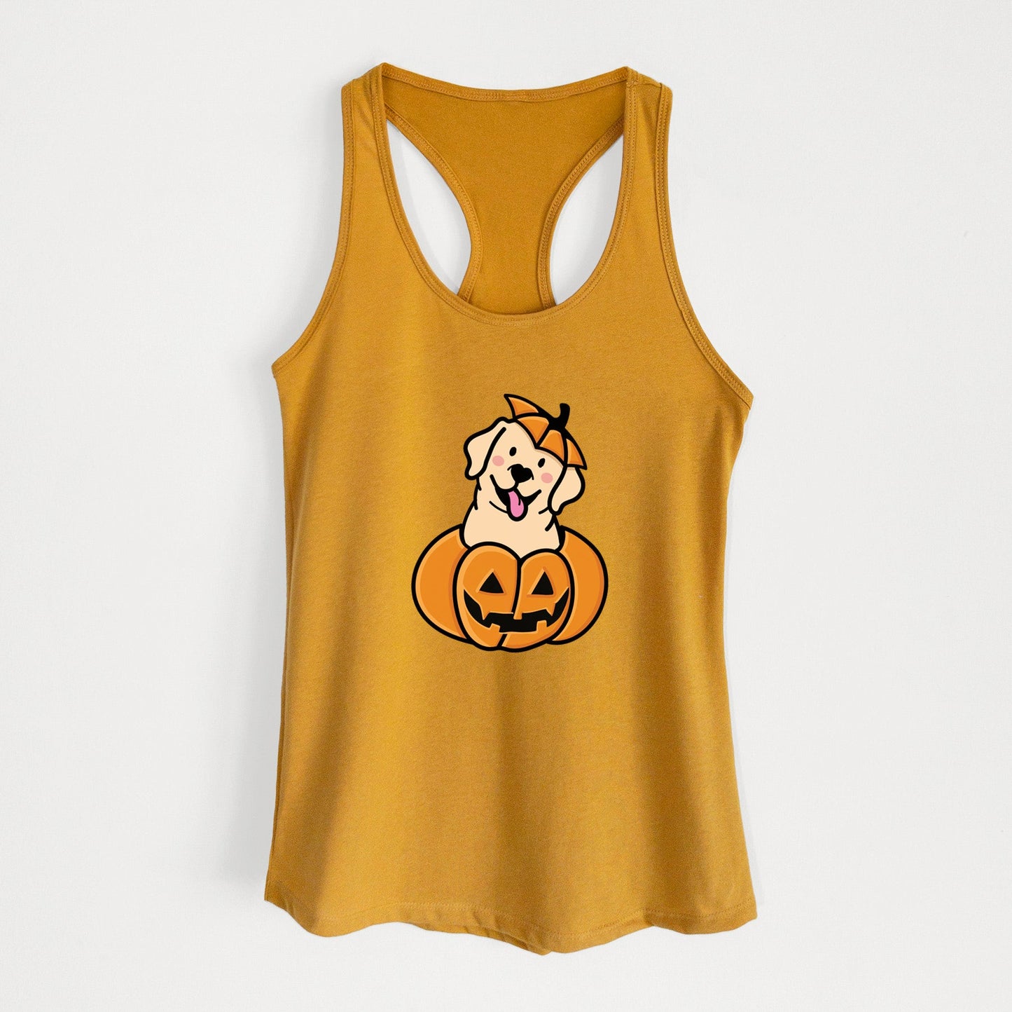 Pumpkin Pup - Labrador Retriever - Women's Racerback Tanktop