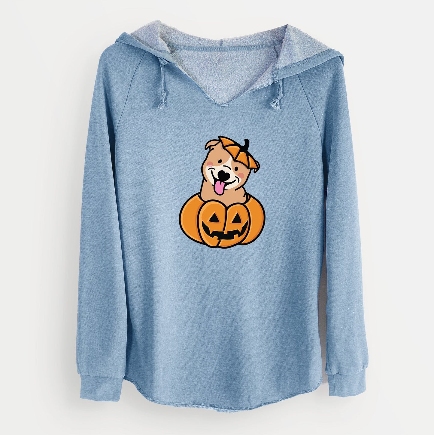 Pumpkin Pup - Pitbull - Cali Wave Hooded Sweatshirt