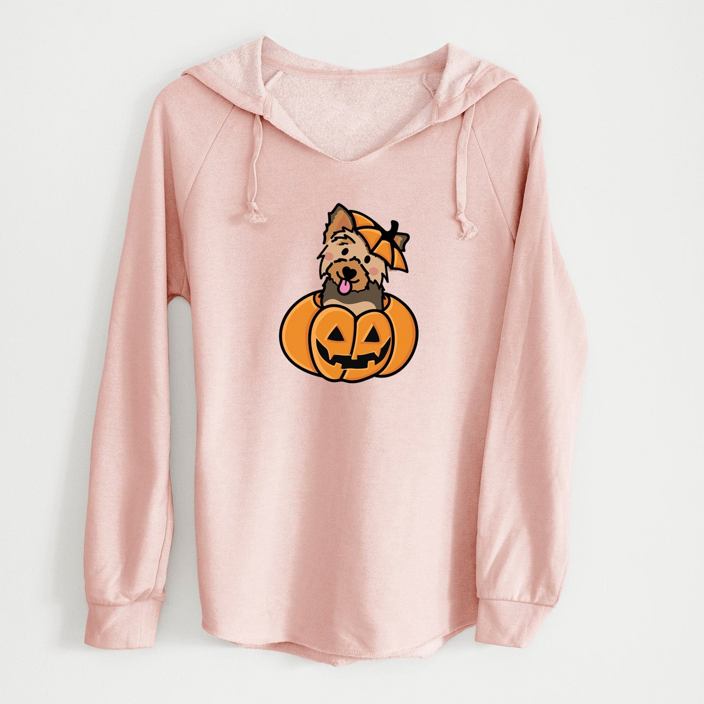 Pumpkin Pup - Yorkie - Cali Wave Hooded Sweatshirt
