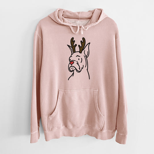 Red Nose Rescue Boxer - Billy - Unisex Pigment Dyed Hoodie