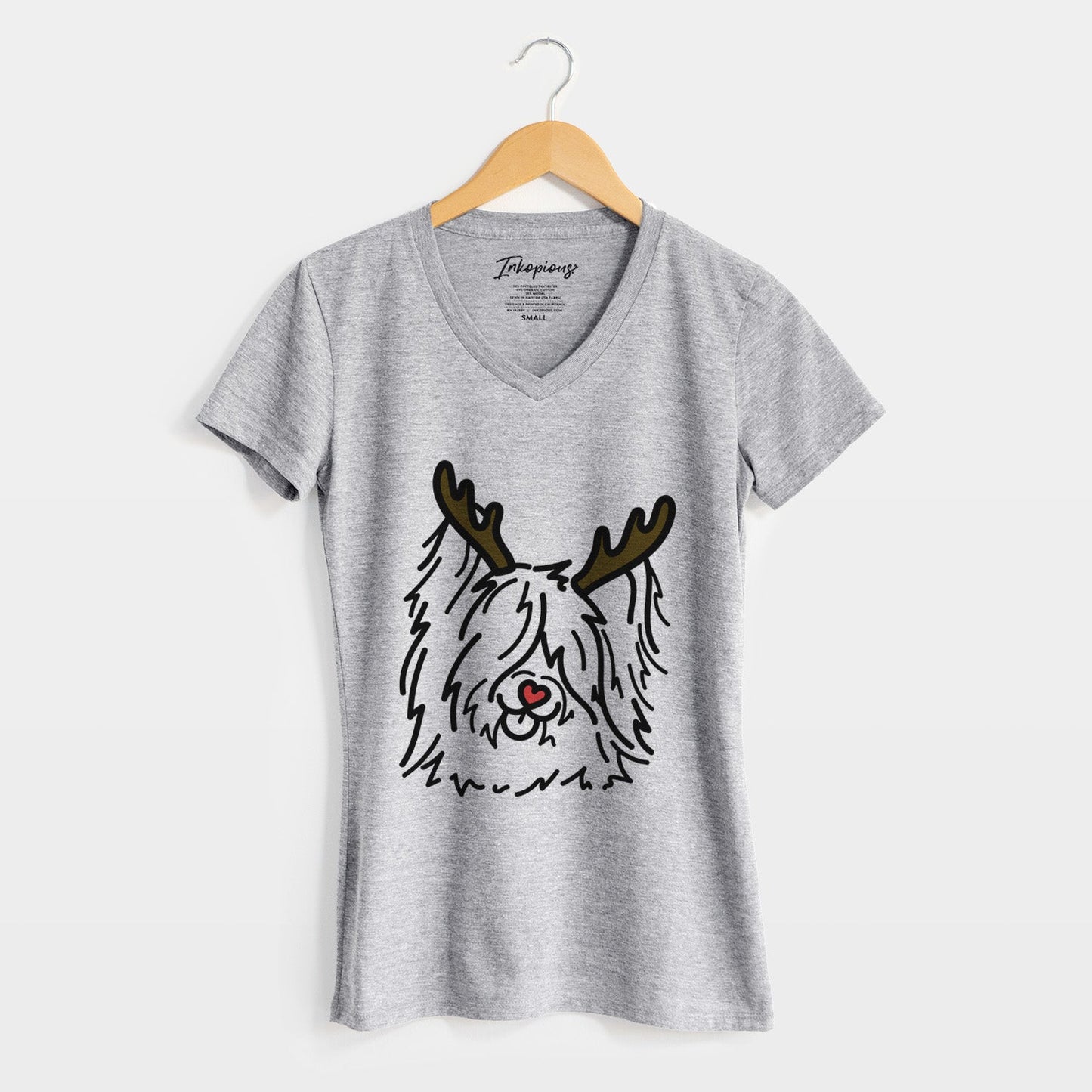 Red Nose Skye Terrier - Dougal - Women's Perfect V-neck Shirt