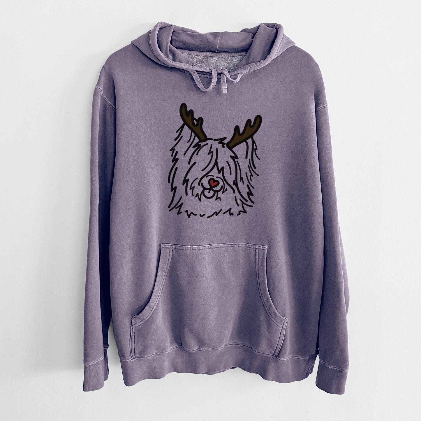 Red Nose Skye Terrier - Dougal - Unisex Pigment Dyed Hoodie