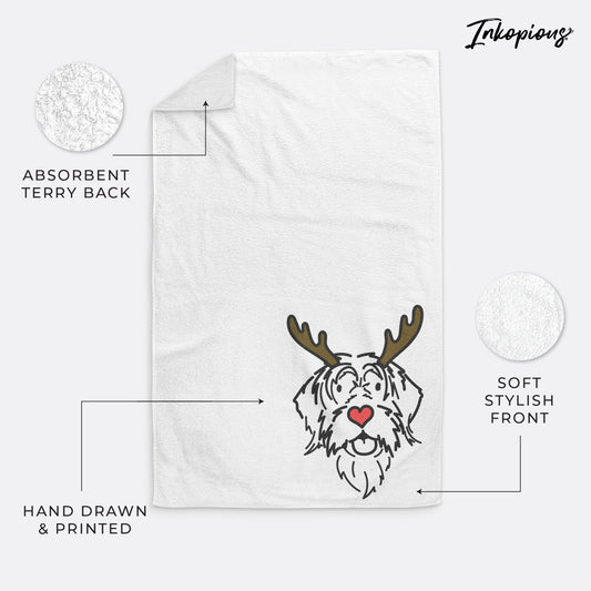 Red Nose Wirehaird Pointing Griffon - Gary - Hand Towel