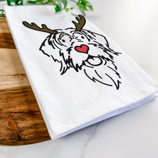 Red Nose Wirehaird Pointing Griffon - Gary - Tea Towel