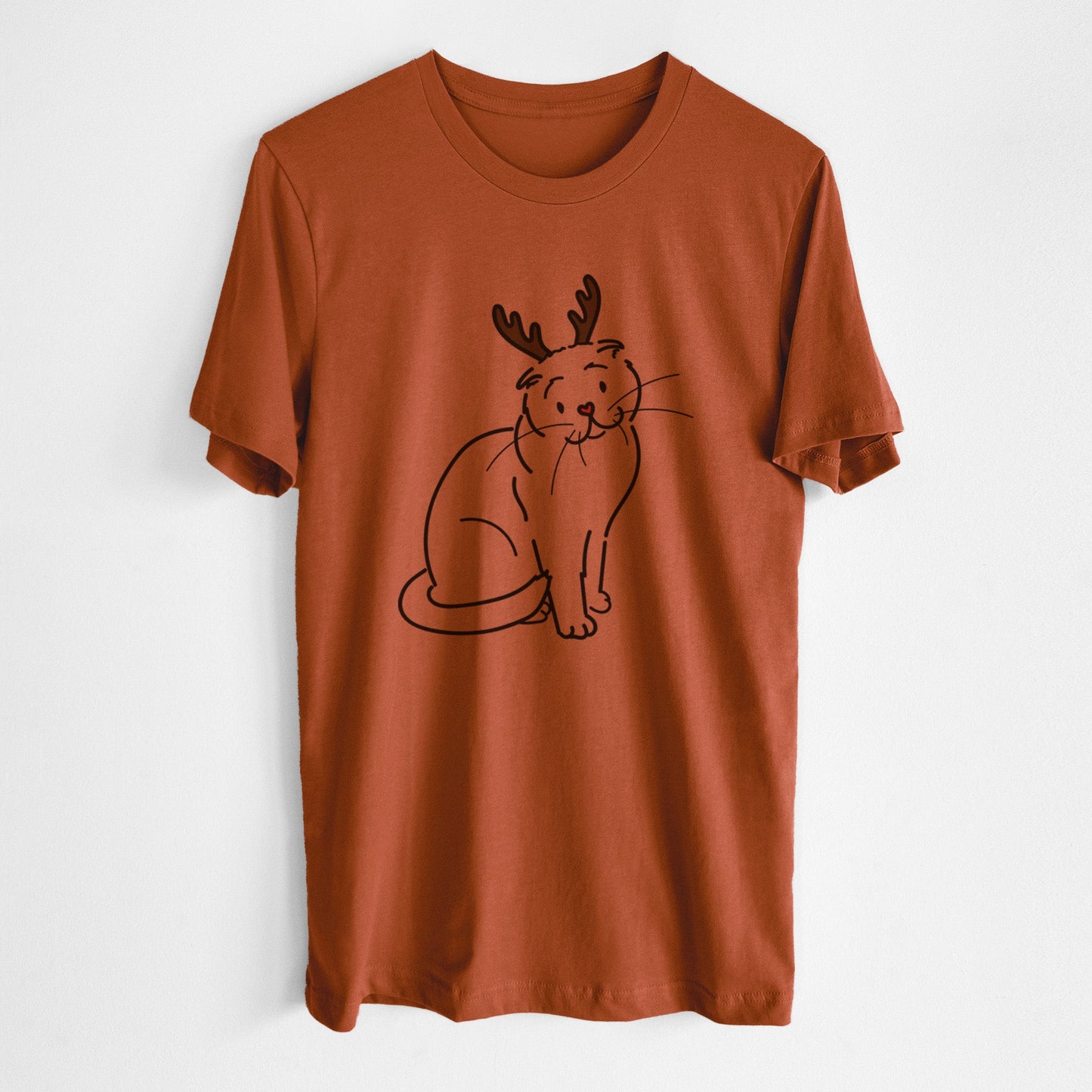 Red Nose Scottish Fold Cat - Hank - Unisex Crewneck