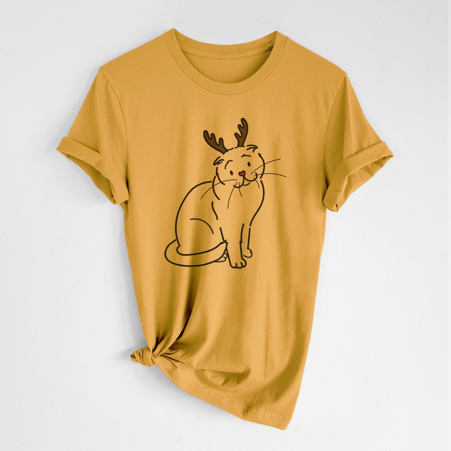 Red Nose Scottish Fold Cat - Hank - Unisex Crewneck