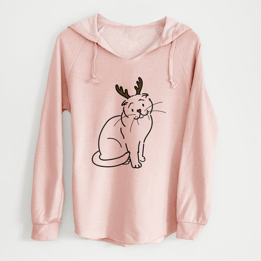 Red Nose Scottish Fold Cat - Hank - Cali Wave Hooded Sweatshirt