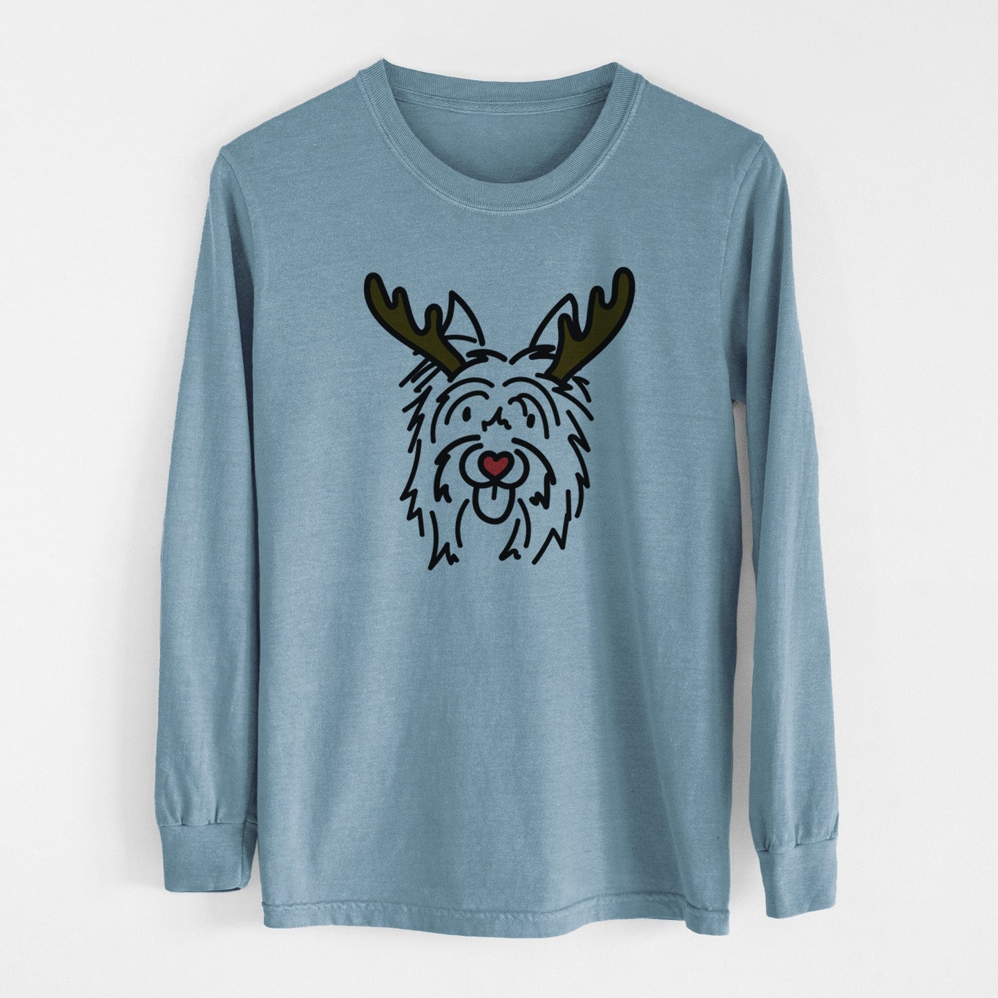 Red Nose Silky Terrier - Monty - Heavyweight 100% Cotton Long Sleeve
