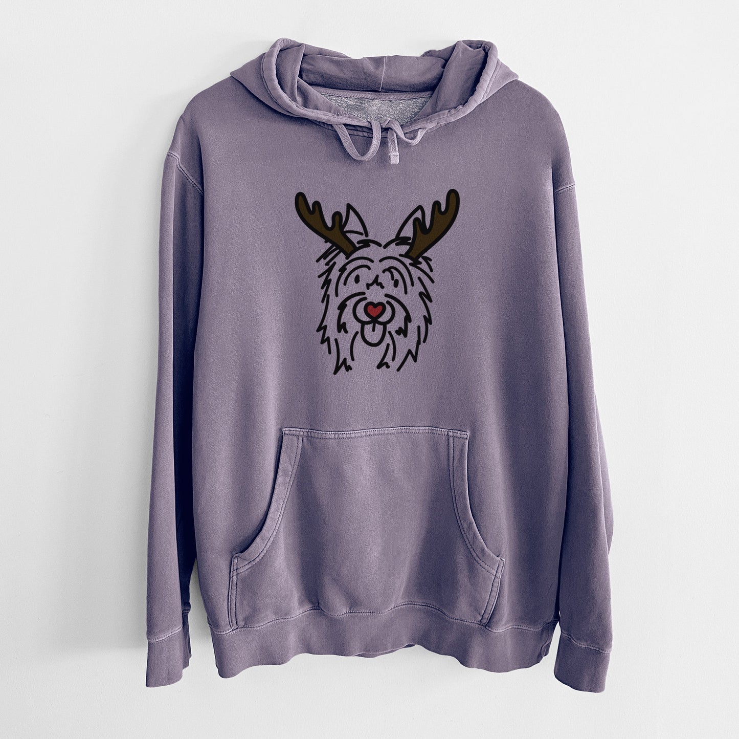 Red Nose Silky Terrier - Monty - Unisex Pigment Dyed Hoodie