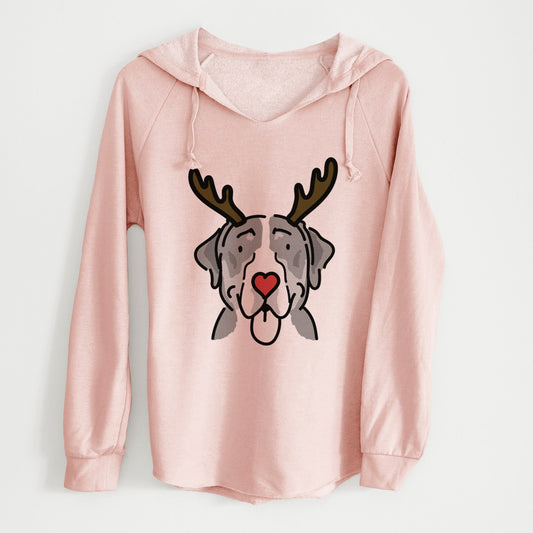Red Nose Greater Swiss Mountain Dog - Moose - Cali Wave Hooded Sweatshirt