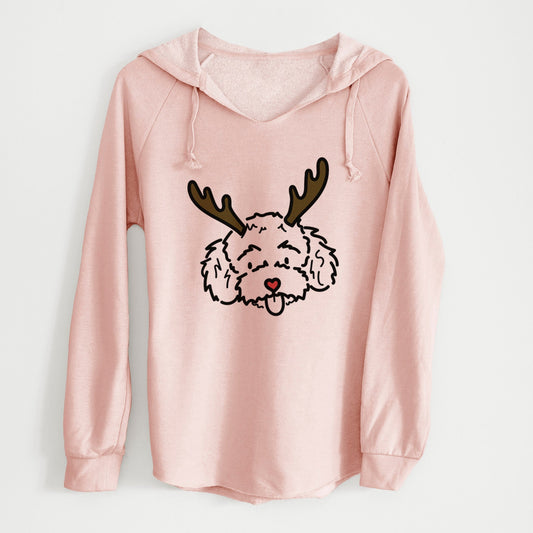 Red Nose Toy Poodle - Ricci - Cali Wave Hooded Sweatshirt