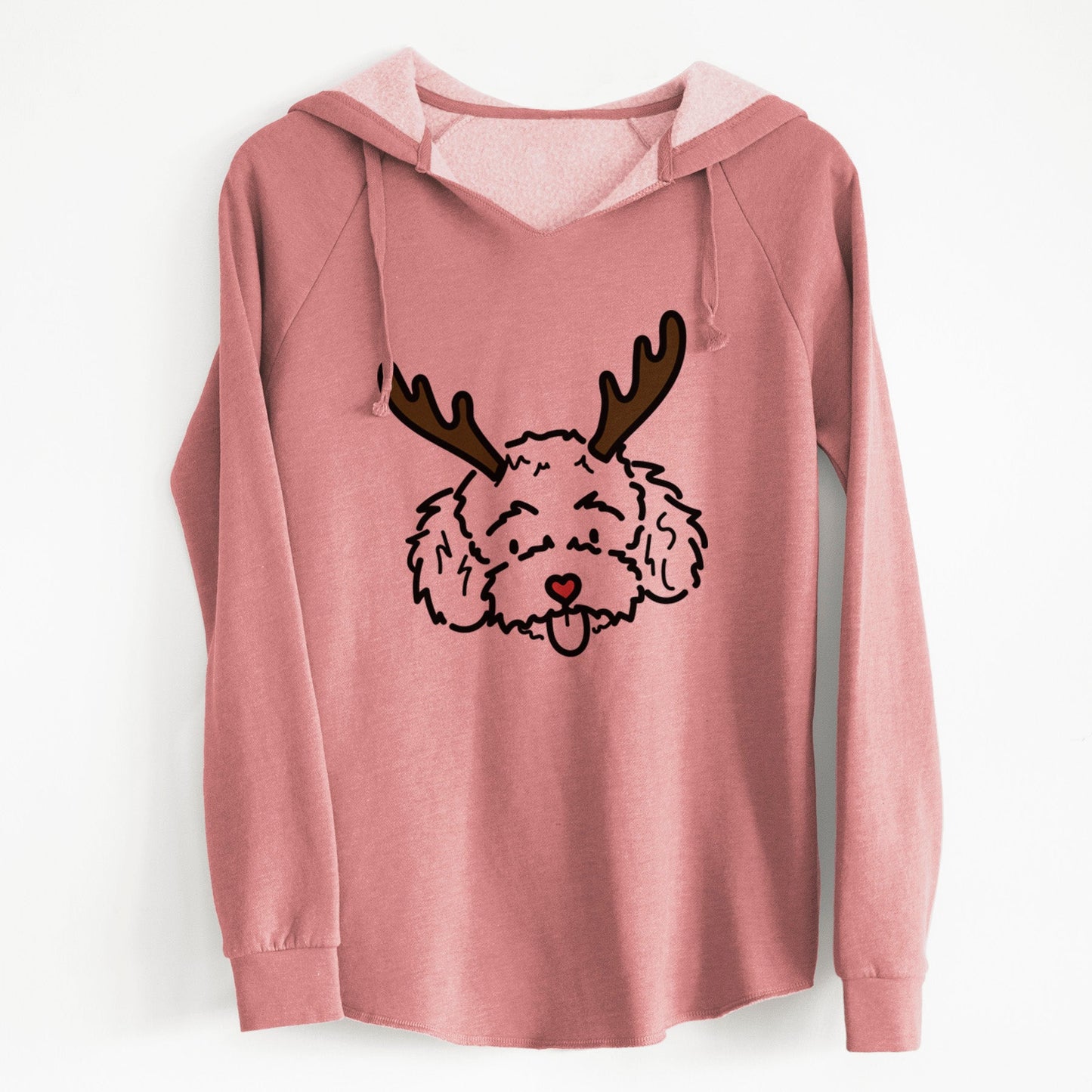 Red Nose Toy Poodle - Ricci - Cali Wave Hooded Sweatshirt