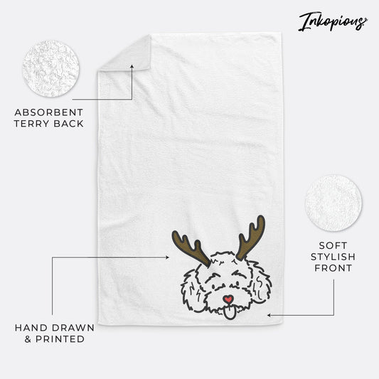 Red Nose Toy Poodle - Ricci - Hand Towel