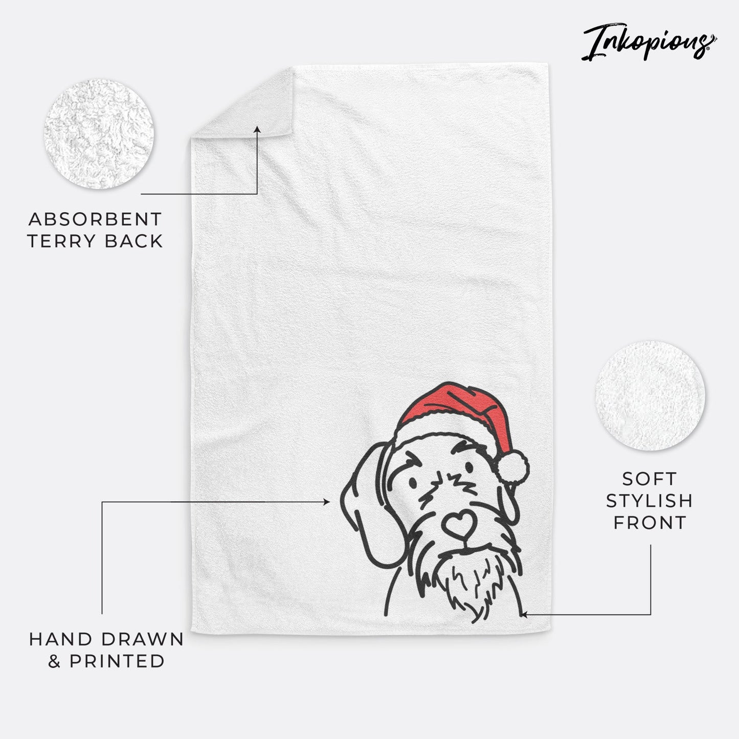 Jolly German Wirehaired Pointer - Buck - Hand Towel