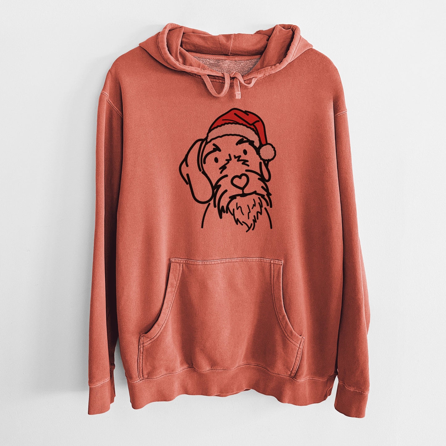 Jolly German Wirehaired Pointer - Buck - Unisex Pigment Dyed Hoodie