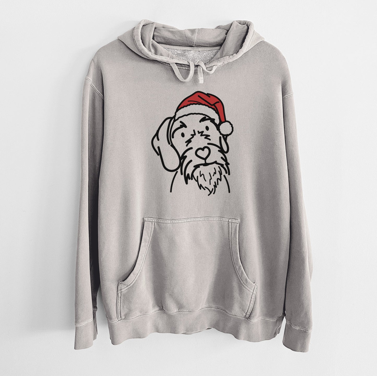 Jolly German Wirehaired Pointer - Buck - Unisex Pigment Dyed Hoodie
