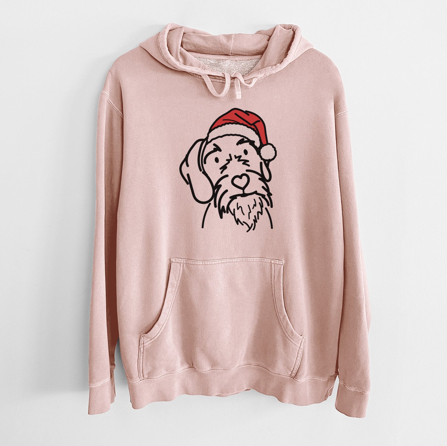 Jolly German Wirehaired Pointer - Buck - Unisex Pigment Dyed Hoodie