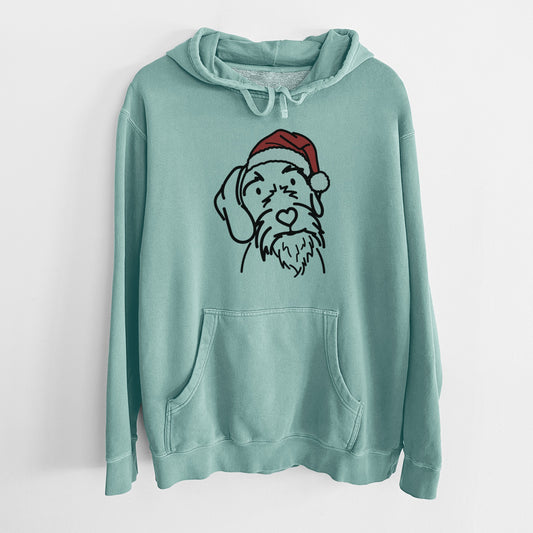 Jolly German Wirehaired Pointer - Buck - Unisex Pigment Dyed Hoodie