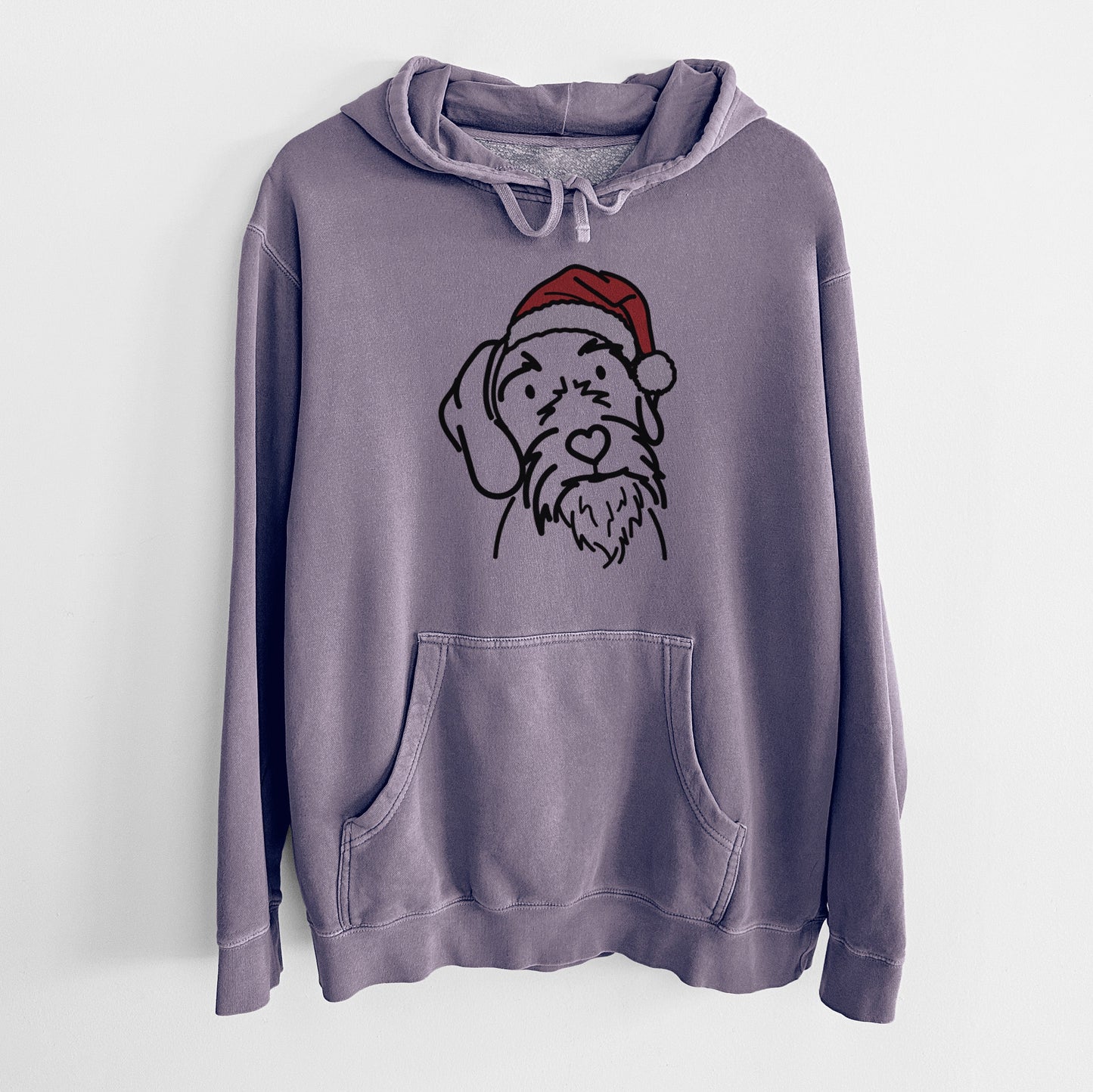 Jolly German Wirehaired Pointer - Buck - Unisex Pigment Dyed Hoodie