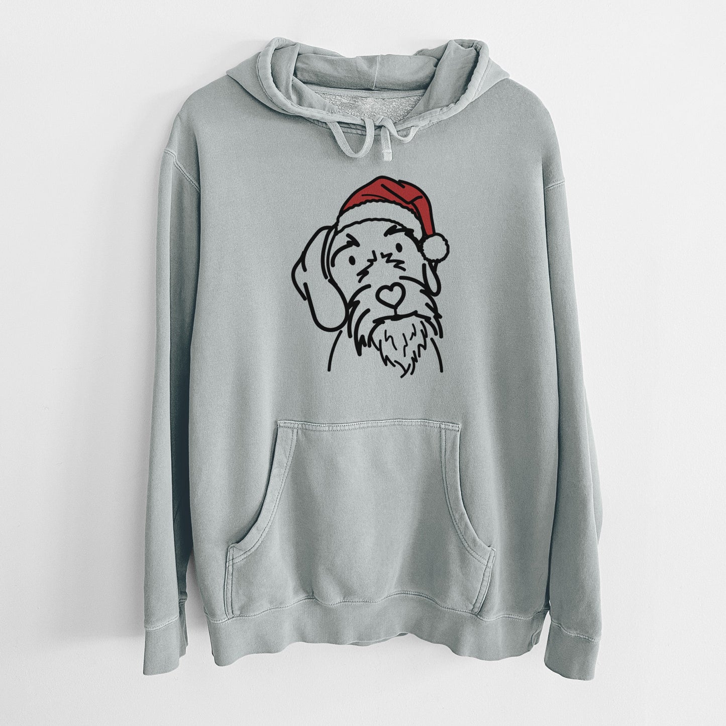 Jolly German Wirehaired Pointer - Buck - Unisex Pigment Dyed Hoodie