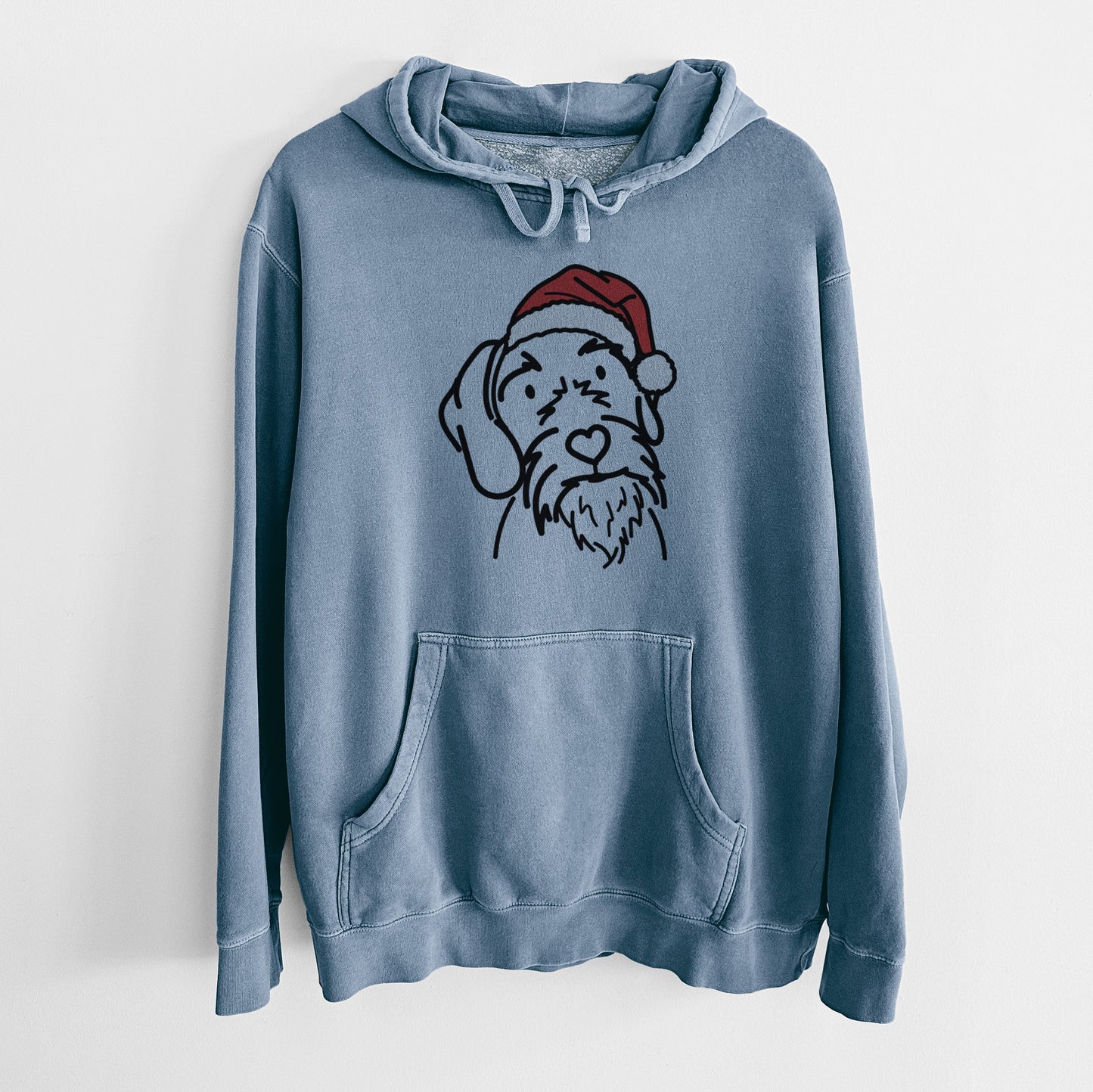 Jolly German Wirehaired Pointer - Buck - Unisex Pigment Dyed Hoodie