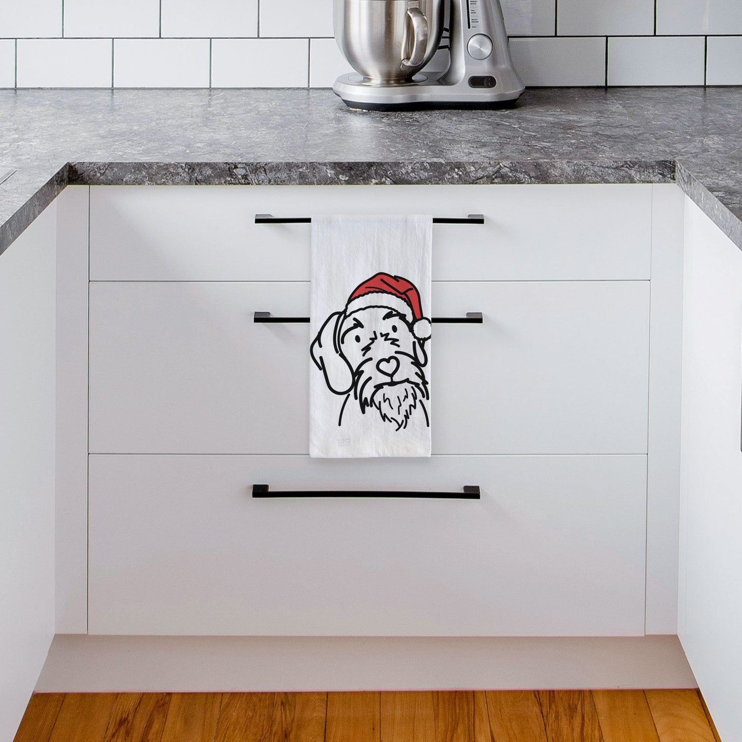 Jolly German Wirehaired Pointer - Buck - Tea Towel
