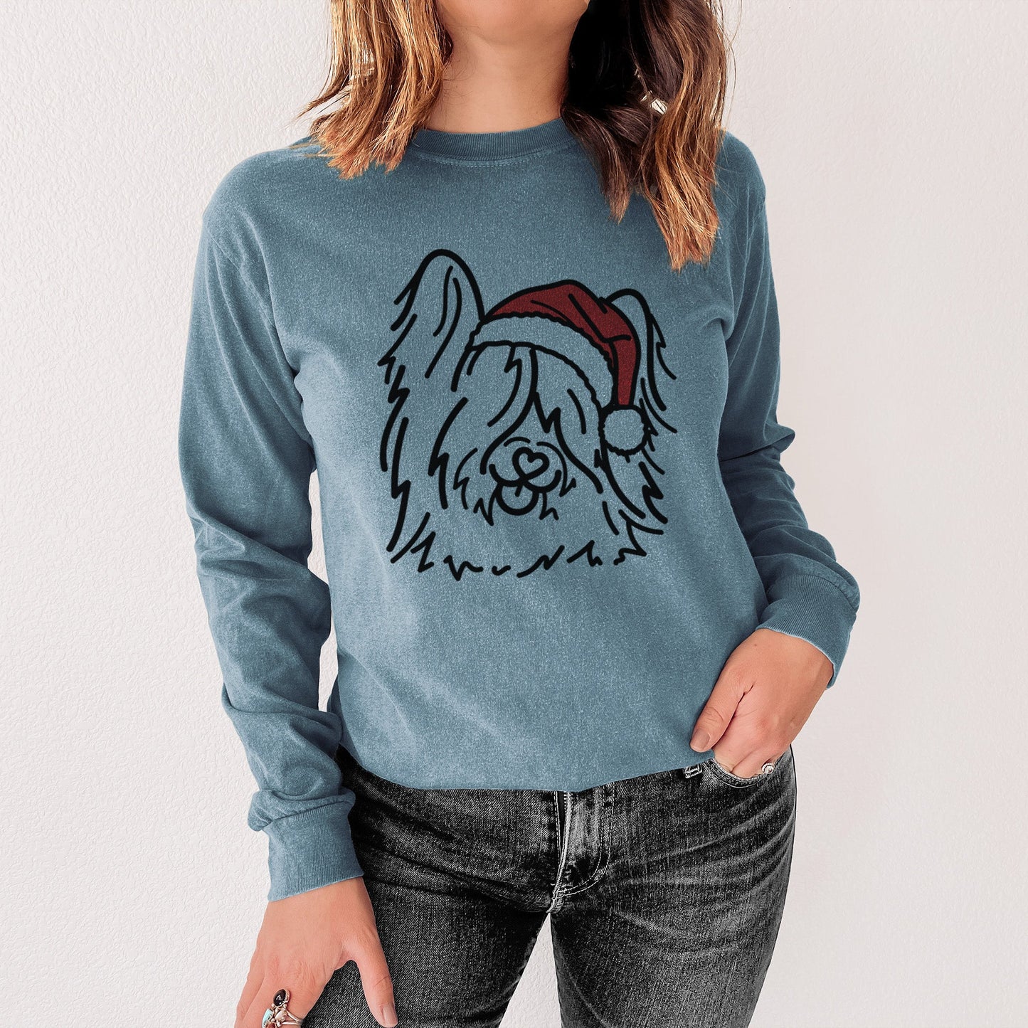 Jolly Skye Terrier - Dougal - Heavyweight 100% Cotton Long Sleeve
