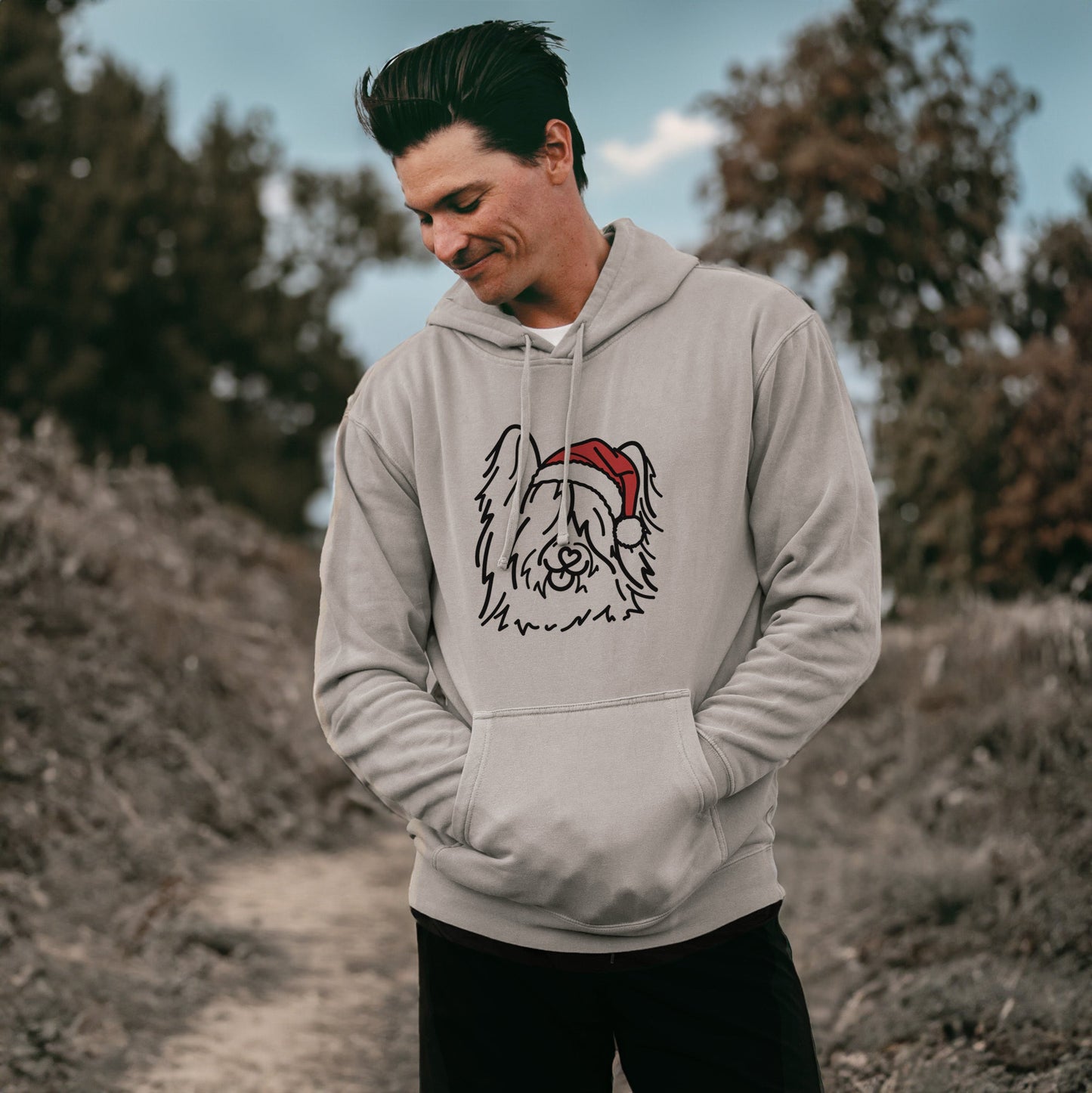 Jolly Skye Terrier - Dougal - Unisex Pigment Dyed Hoodie