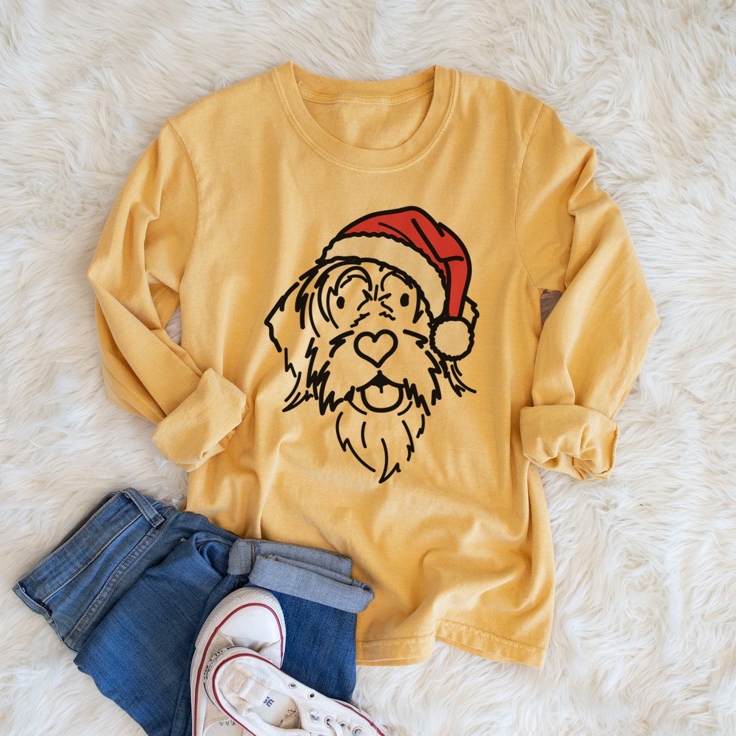 Jolly Wirehaird Pointing Griffon - Gary - Heavyweight 100% Cotton Long Sleeve