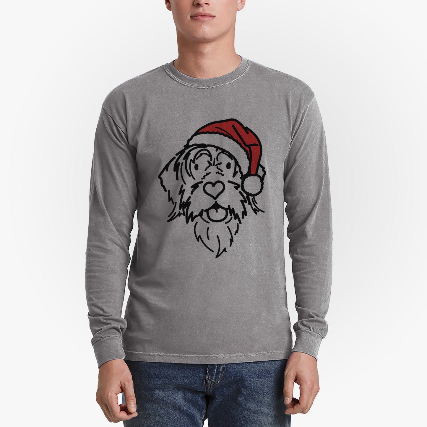 Jolly Wirehaird Pointing Griffon - Gary - Heavyweight 100% Cotton Long Sleeve