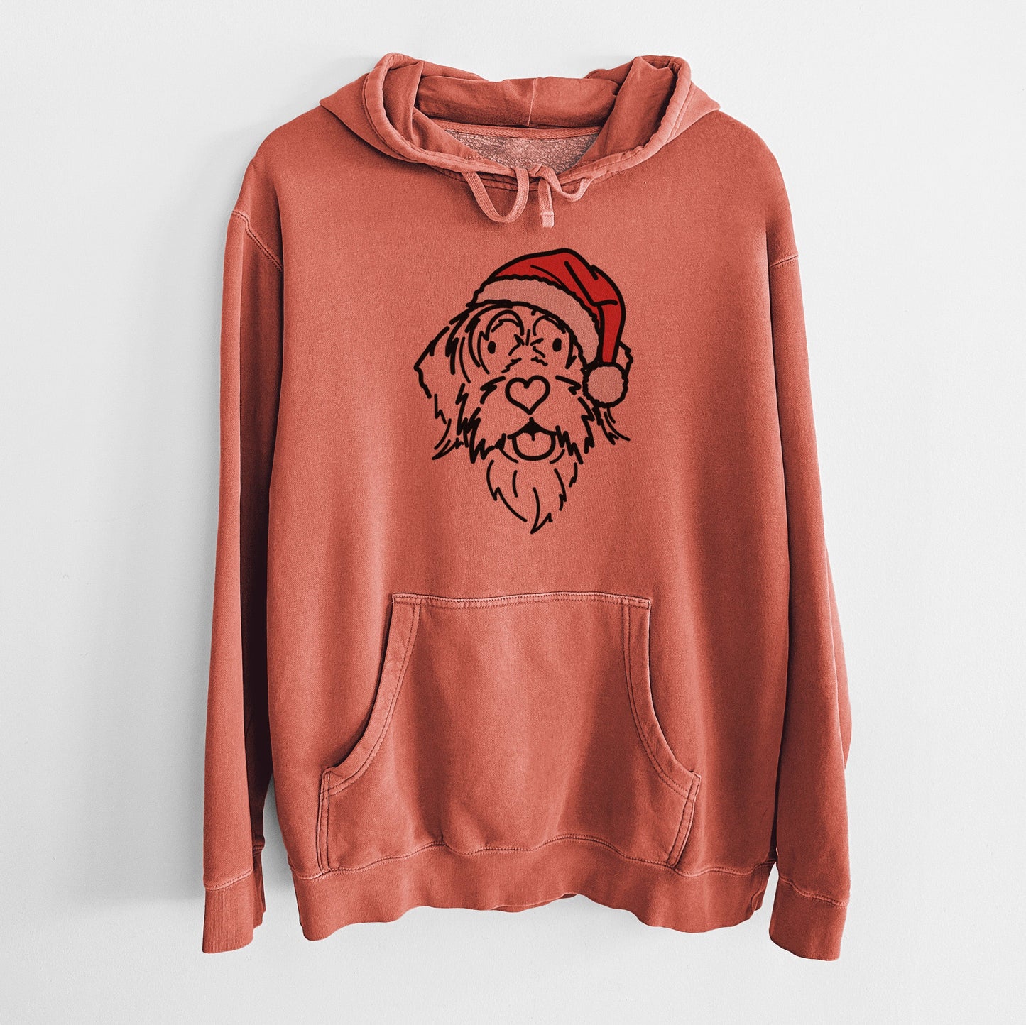 Jolly Wirehaird Pointing Griffon - Gary - Unisex Pigment Dyed Hoodie