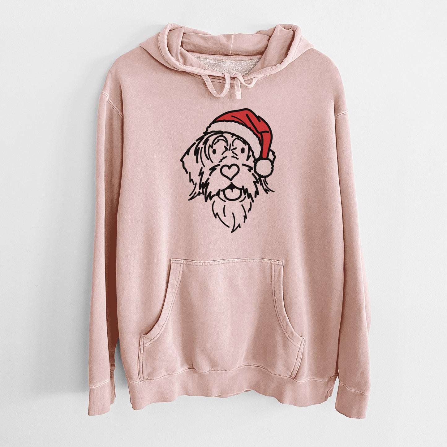 Jolly Wirehaird Pointing Griffon - Gary - Unisex Pigment Dyed Hoodie