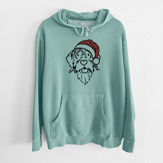 Jolly Wirehaird Pointing Griffon - Gary - Unisex Pigment Dyed Hoodie