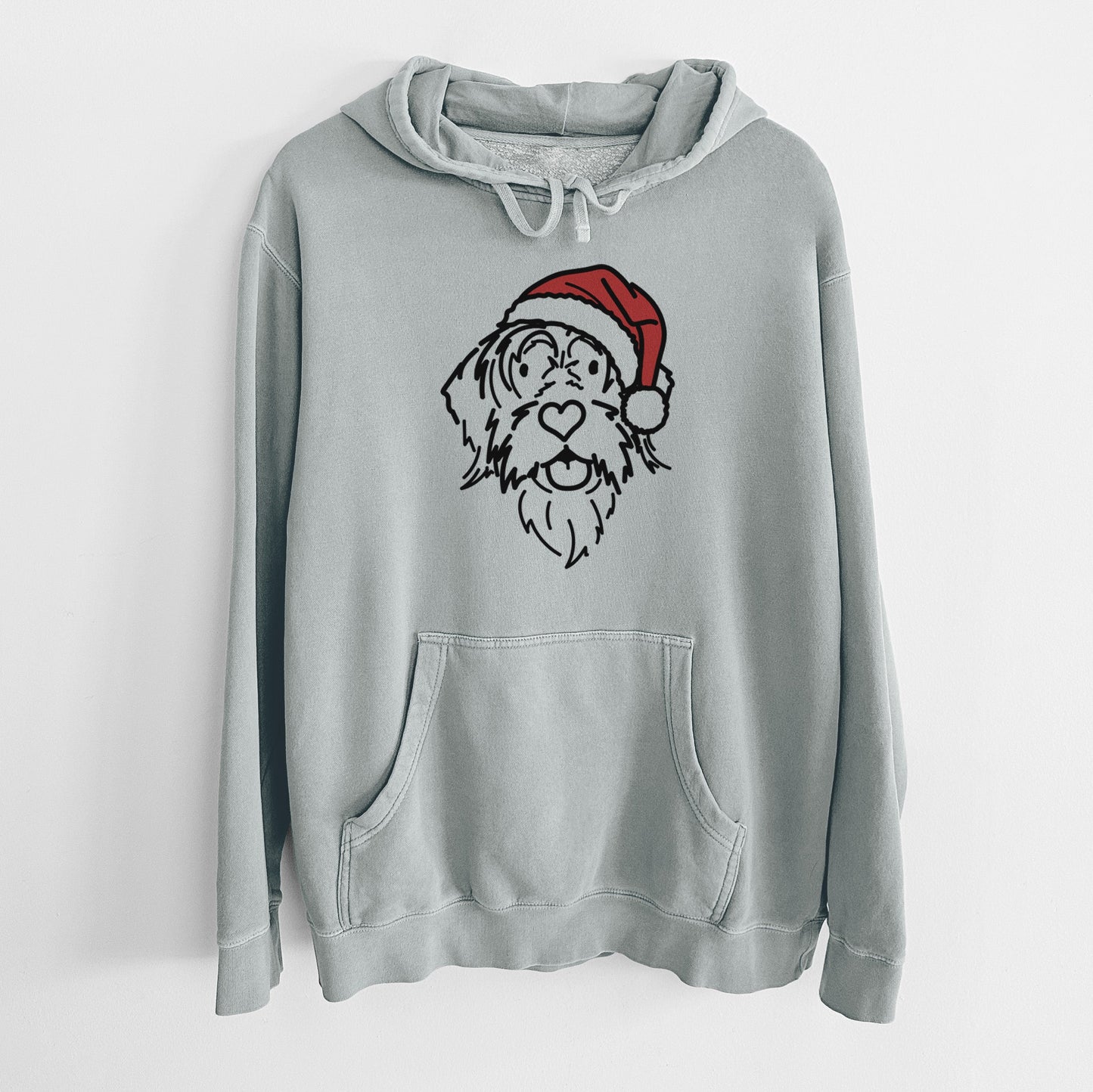 Jolly Wirehaird Pointing Griffon - Gary - Unisex Pigment Dyed Hoodie