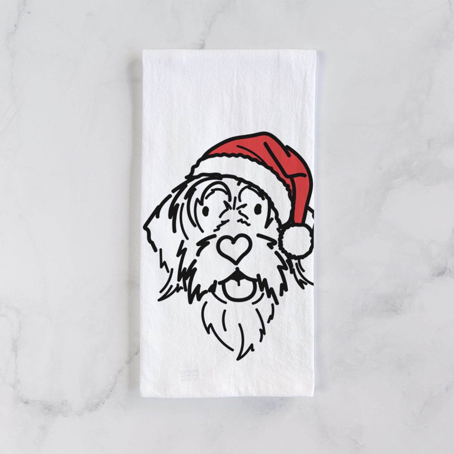 Jolly Wirehaird Pointing Griffon - Gary - Tea Towel