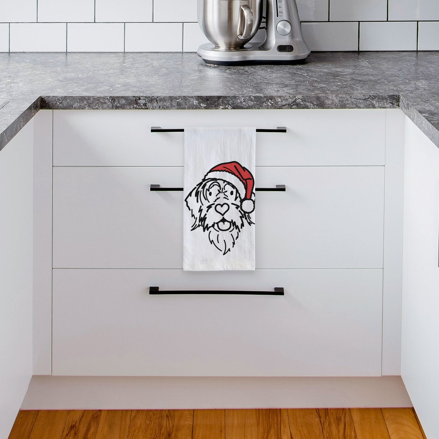 Jolly Wirehaird Pointing Griffon - Gary - Tea Towel