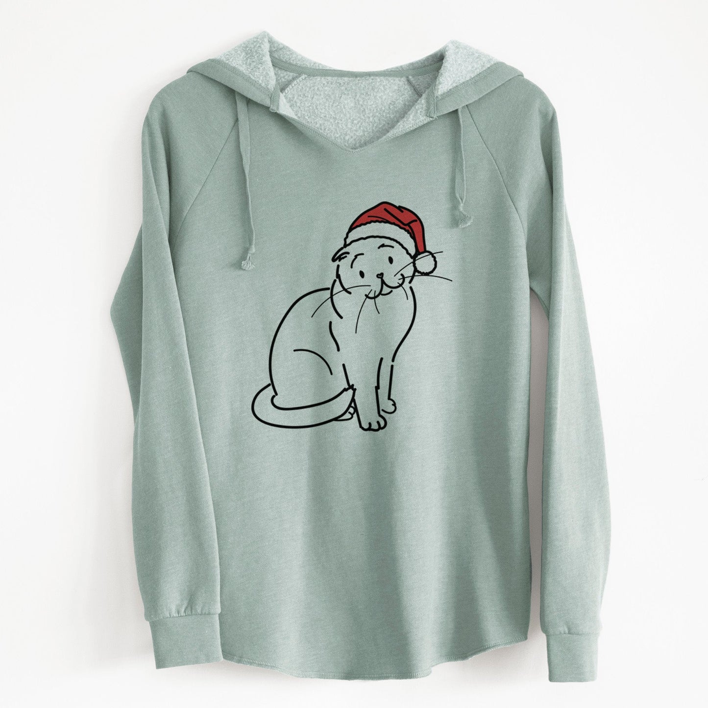 Jolly Scottish Fold Cat - Hank - Cali Wave Hooded Sweatshirt