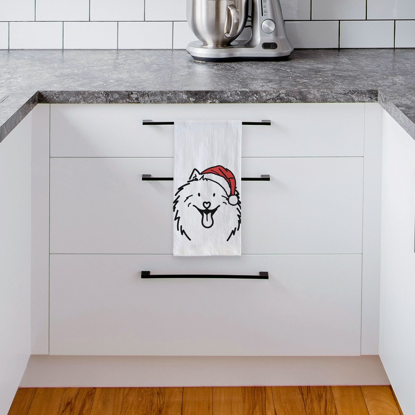 Jolly Samoyed - Johnny - Tea Towel