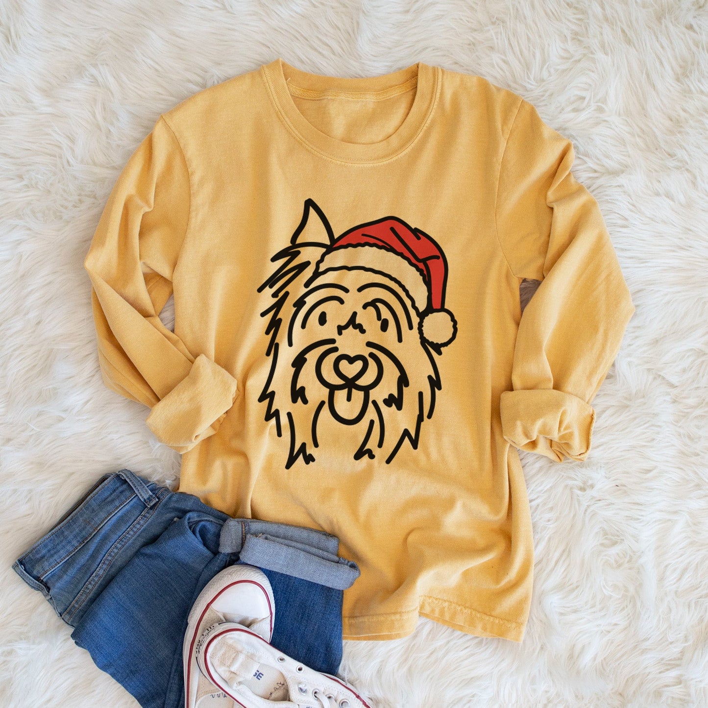 Jolly Silky Terrier - Monty - Heavyweight 100% Cotton Long Sleeve