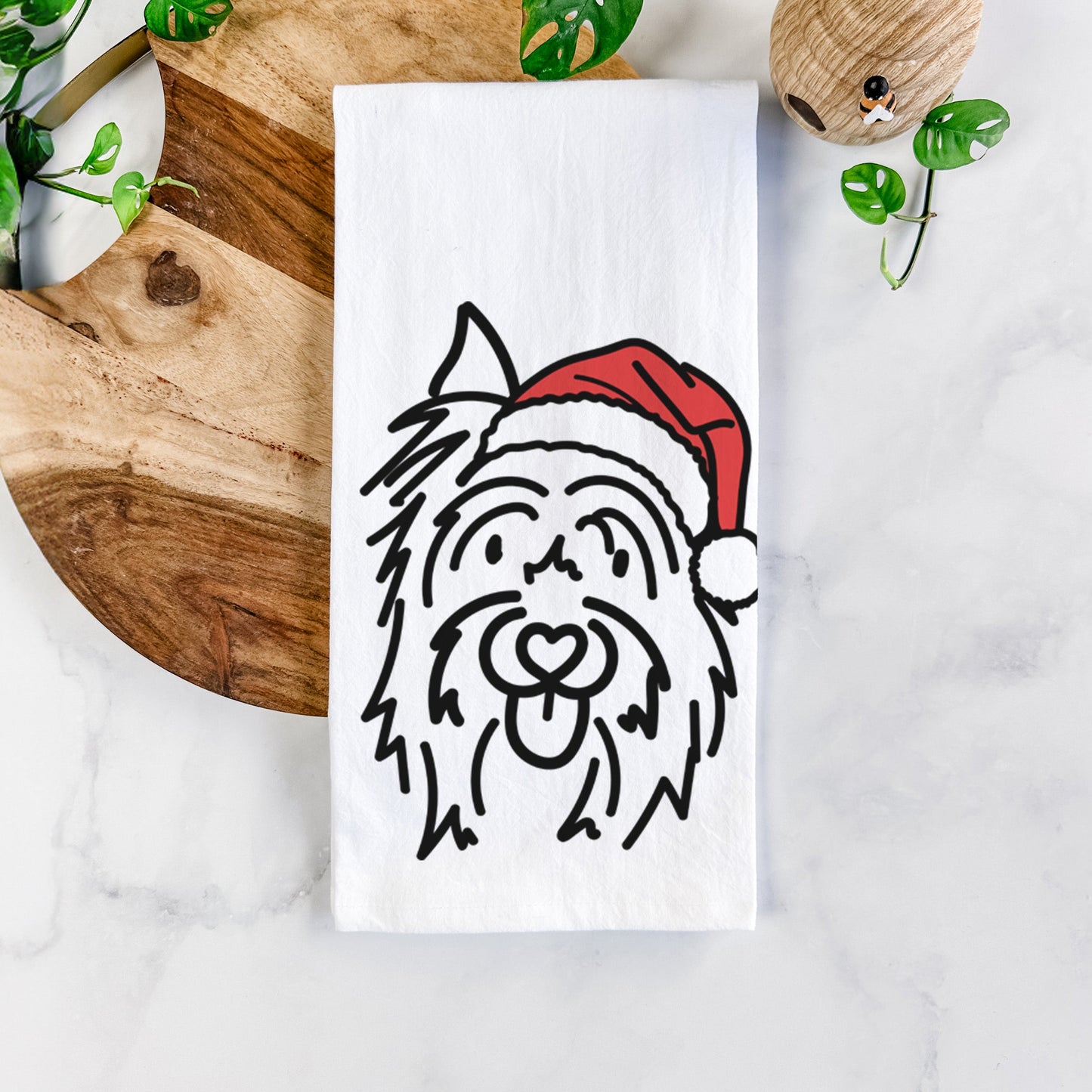 Jolly Silky Terrier - Monty - Tea Towel