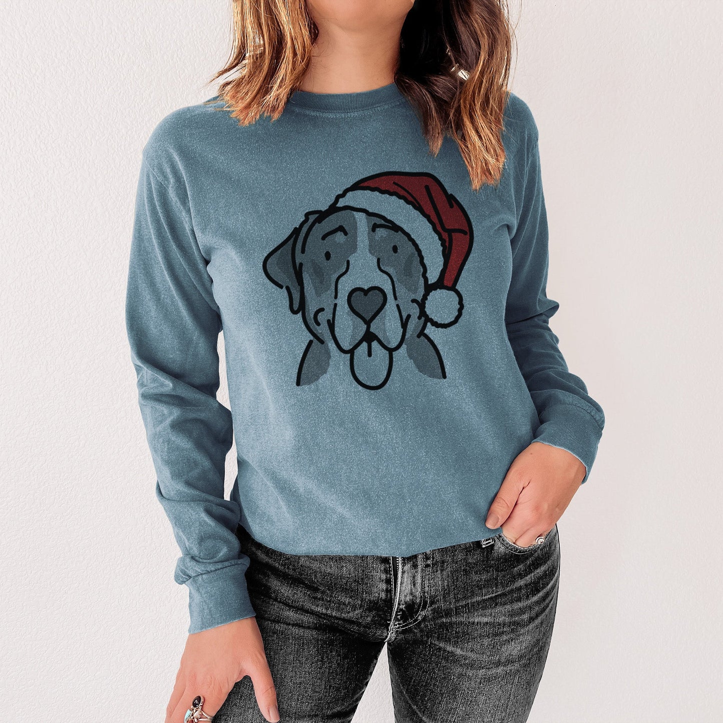 Jolly Greater Swiss Mountain Dog - Moose - Heavyweight 100% Cotton Long Sleeve