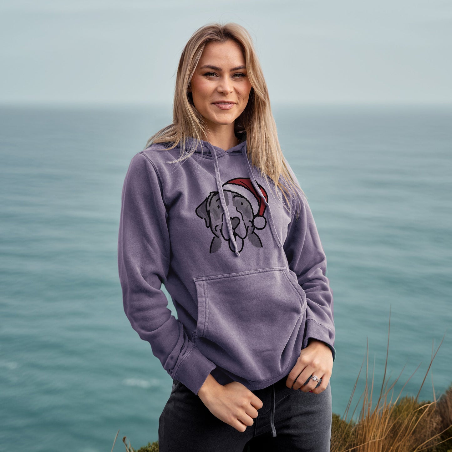 Jolly Greater Swiss Mountain Dog - Moose - Unisex Pigment Dyed Hoodie