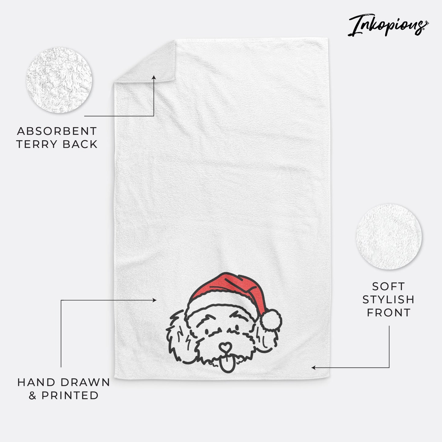 Jolly Toy Poodle - Ricci - Hand Towel