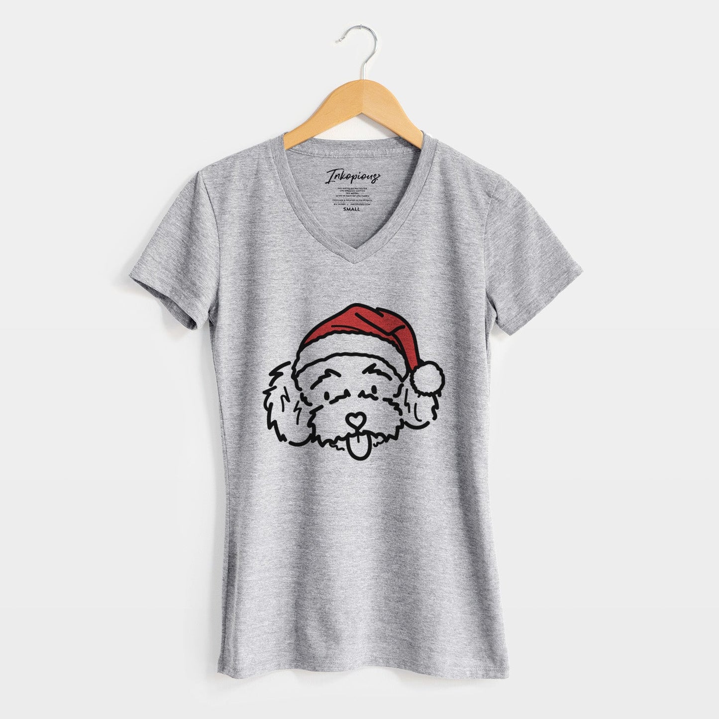 Jolly Toy Poodle - Ricci - Women's Perfect V-neck Shirt