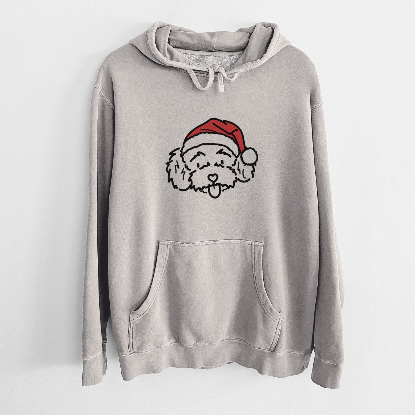 Jolly Toy Poodle - Ricci - Unisex Pigment Dyed Hoodie