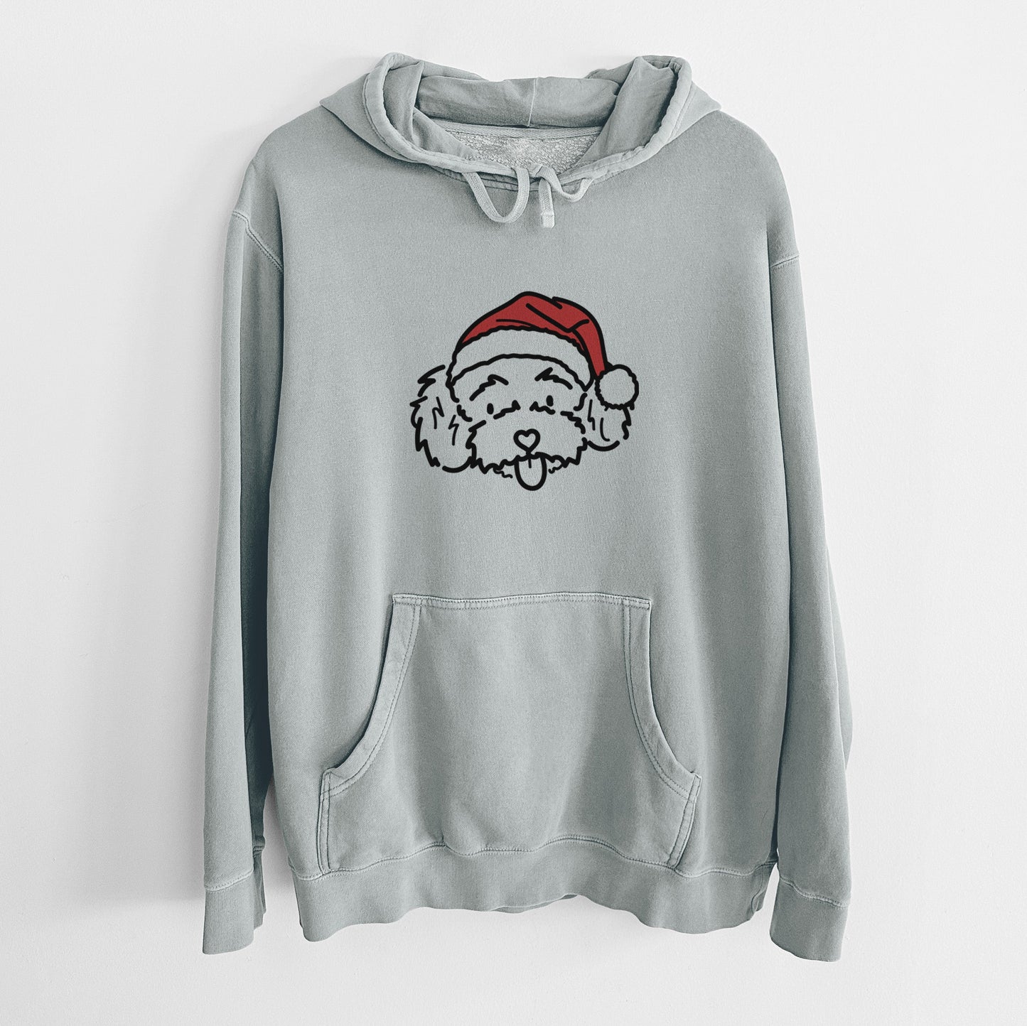 Jolly Toy Poodle - Ricci - Unisex Pigment Dyed Hoodie